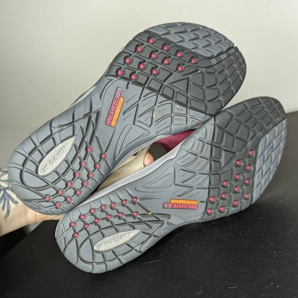 Merrell Women's Azura Air Cushion Flip Flop Sandals Wild Dove Pink Beige - Picture 8 of 8